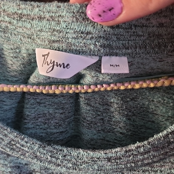 Women's Heathered Green Top - Picture 2 of 3